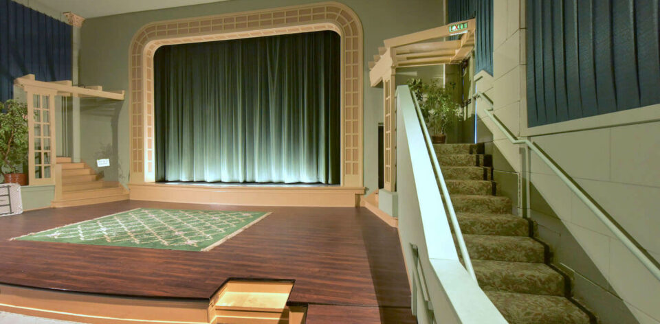 blue mouse theatre stage and access stairs